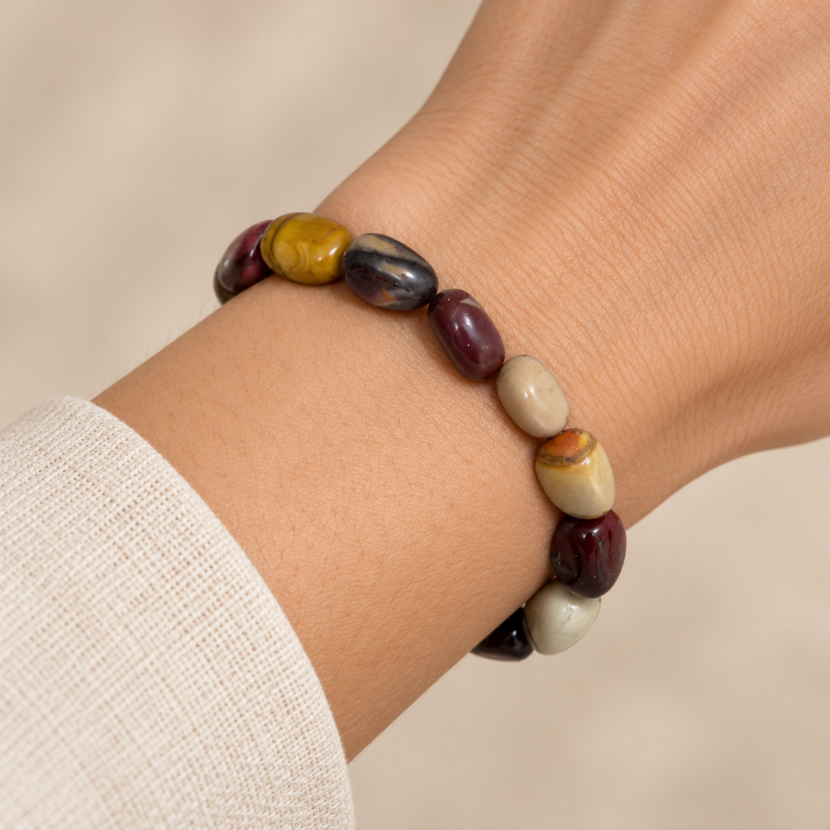 Steinarmbänder gross